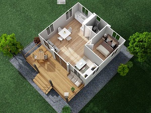 Erweiterbares Containerhaus